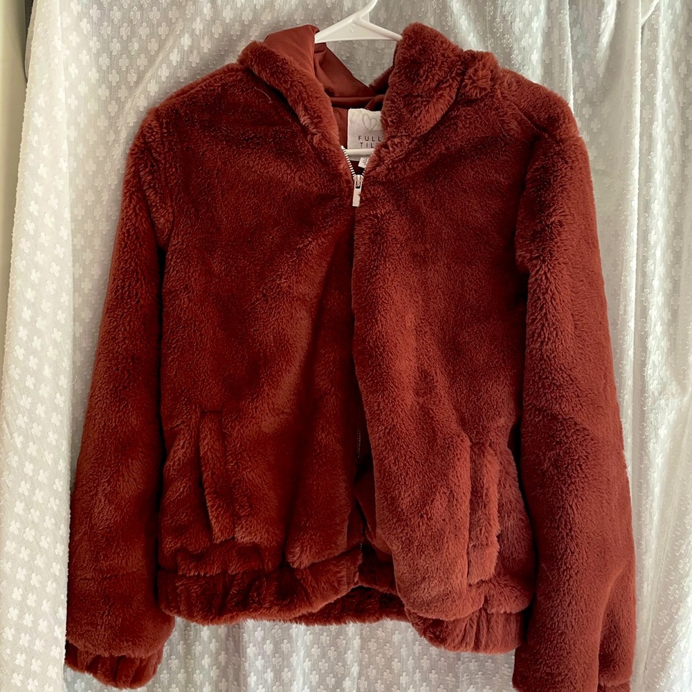 Burgundy Bomber Jacket